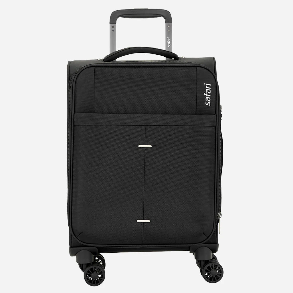 Safari Airpro Set of 3 Black Lightweight Trolley Bags with 360° Wheels - Image 10