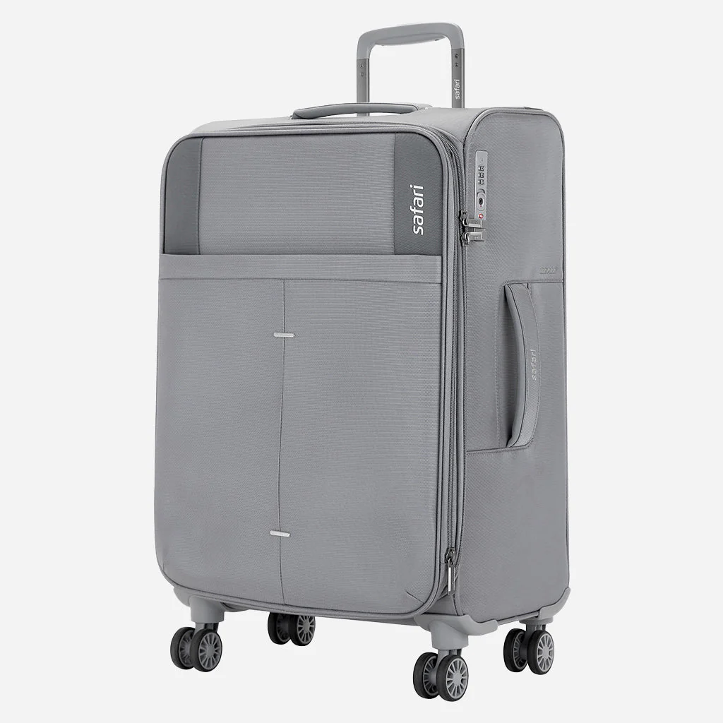 Safari Airpro Set of 3 Grey Lightweight Trolley Bags with 360° Wheels - Image 9