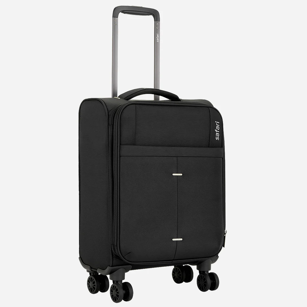 Safari Airpro 40% Lighter Black Trolley Bag with Dual Wheels, Detailed interiors and Expander - Image 10