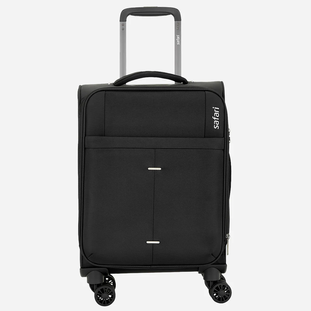 Safari Airpro 40% Lighter Black Trolley Bag with Dual Wheels, Detailed interiors and Expander - Image 20