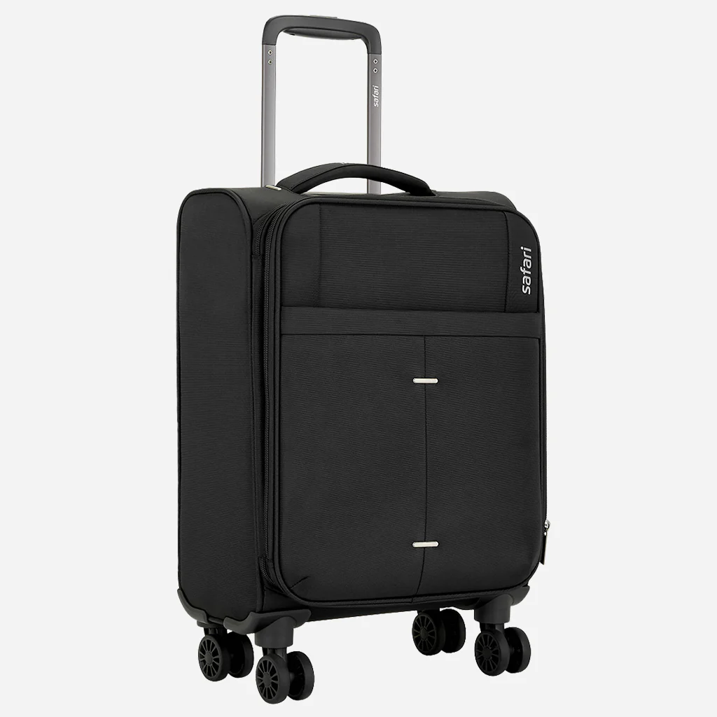 Safari Airpro 40% Lighter Black Trolley Bag with Dual Wheels, Detailed interiors and Expander - Image 21