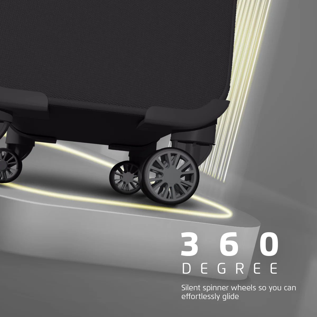 Safari Airpro 40% Lighter Black Trolley Bag with Dual Wheels, Detailed interiors and Expander - Image 26