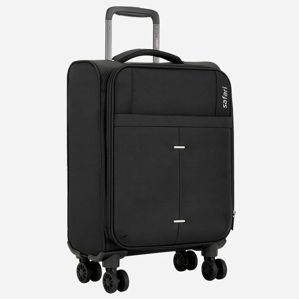 Safari Airpro 40% Lighter Black Trolley Bag with Dual Wheels, Detailed interiors and Expander - Image 32