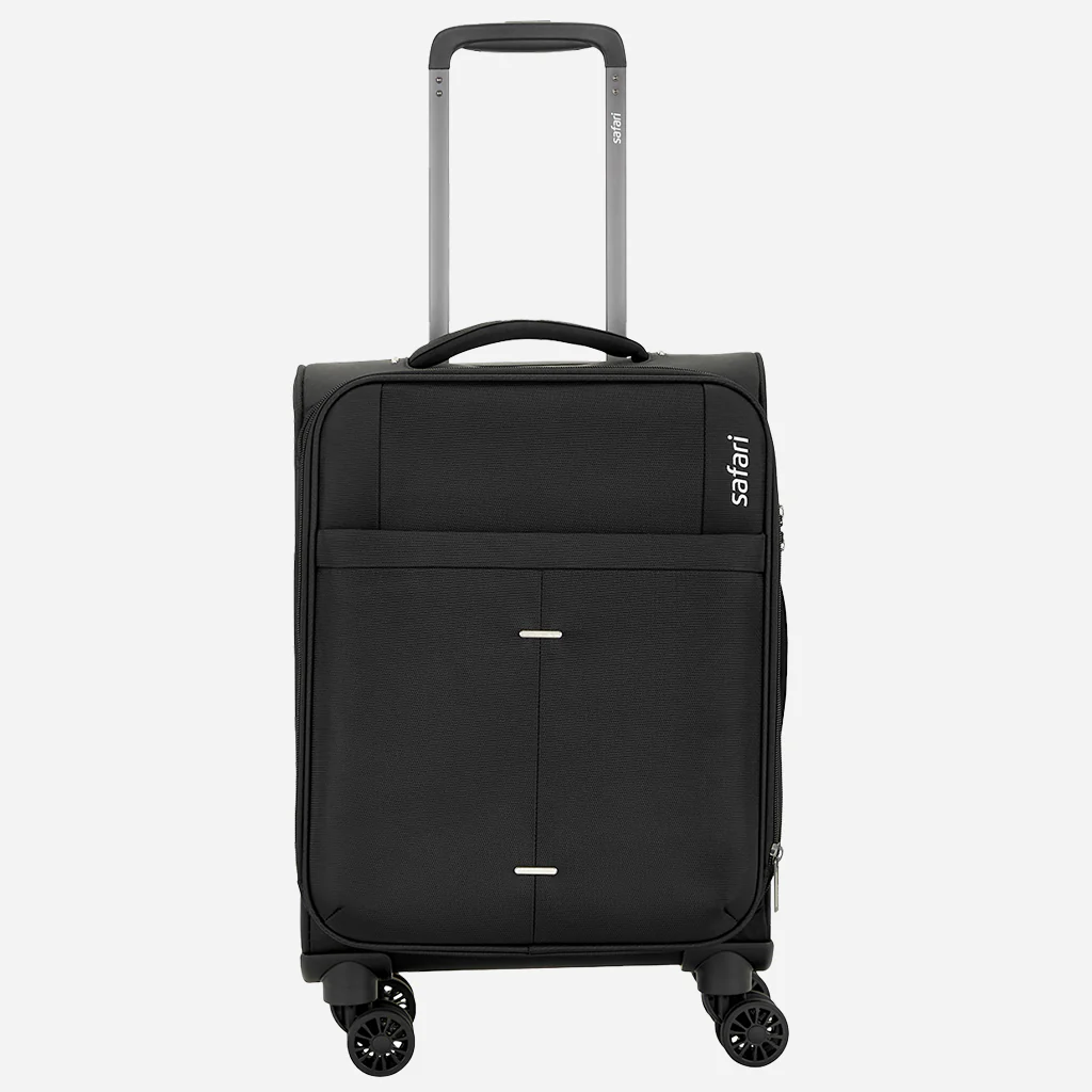 Safari Airpro 40% Lighter Black Trolley Bag with Dual Wheels, Detailed interiors and Expander - Image 9