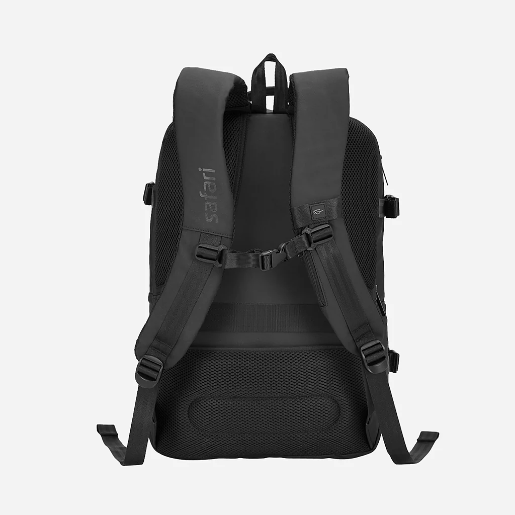 Safari Beyond 28L Black Overnighter Formal Backpack with USB Port - Image 6