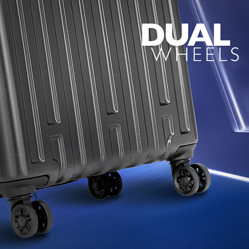 Safari Cargo Max Gun Metal Expandable Trolley Bag with Dual Wheels & Anti Theft Zipper - Image 4