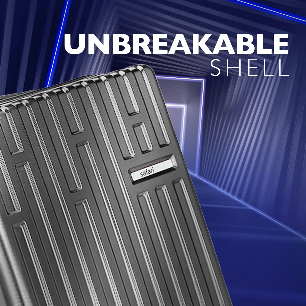 Safari Cargo Max Gun Metal Expandable Trolley Bag with Dual Wheels & Anti Theft Zipper - Image 6