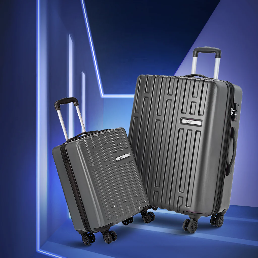 Safari Cargo Max Gun Metal Expandable Trolley Bag with Dual Wheels & Anti Theft Zipper - Image 7