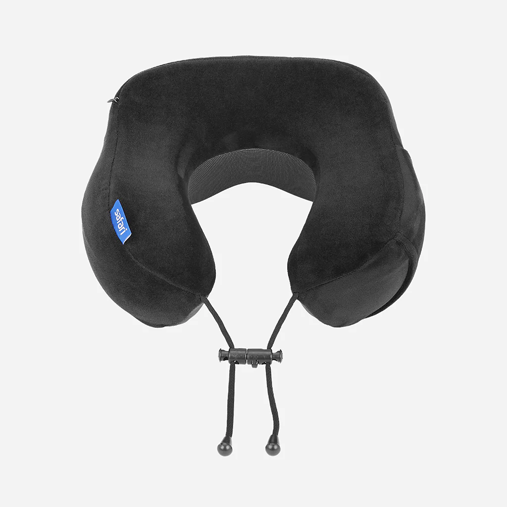 Safari Curve Ergonomic Neckpillow with Removable Cover - Black - Image 5