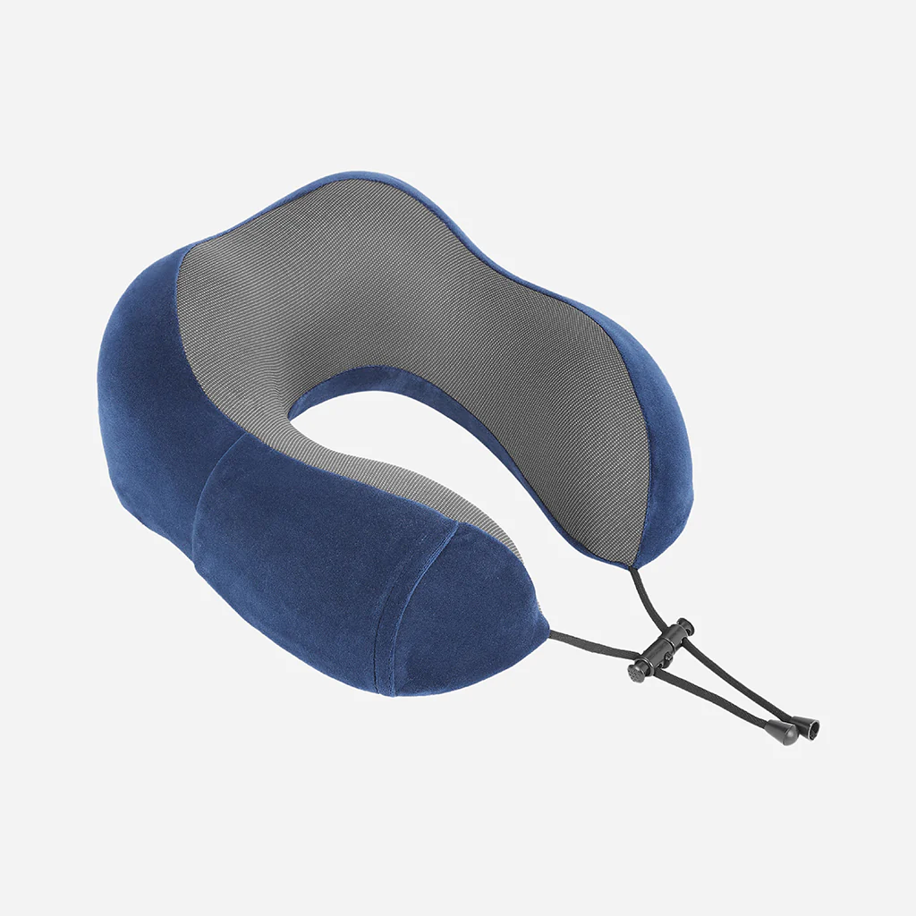 Safari Curve Ergonomic Neckpillow with Removable Cover - Blue - Image 3