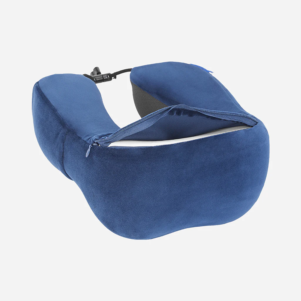 Safari Curve Ergonomic Neckpillow with Removable Cover - Blue - Image 4