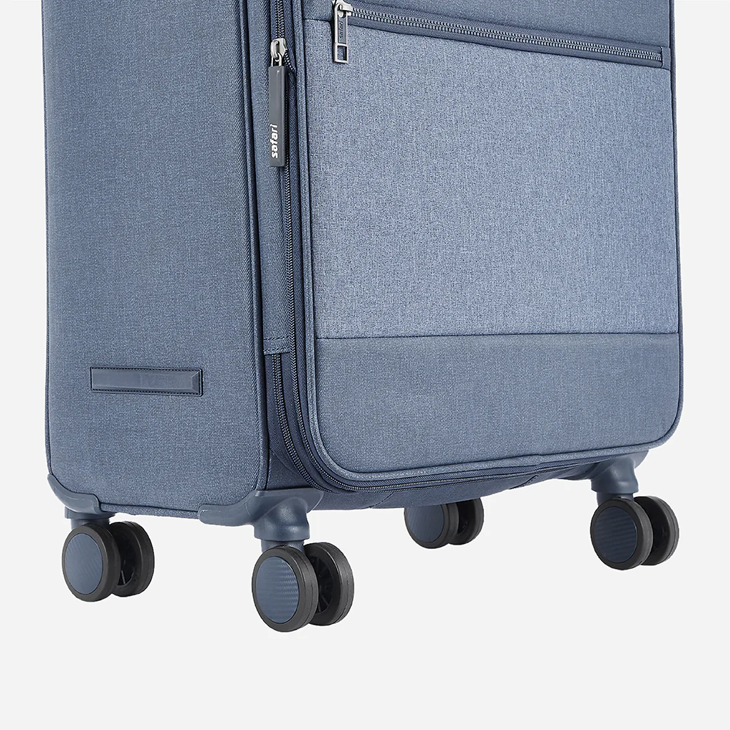 Safari Harmony Blue Trolley Bag with Anti Theft Zipper - Image 20