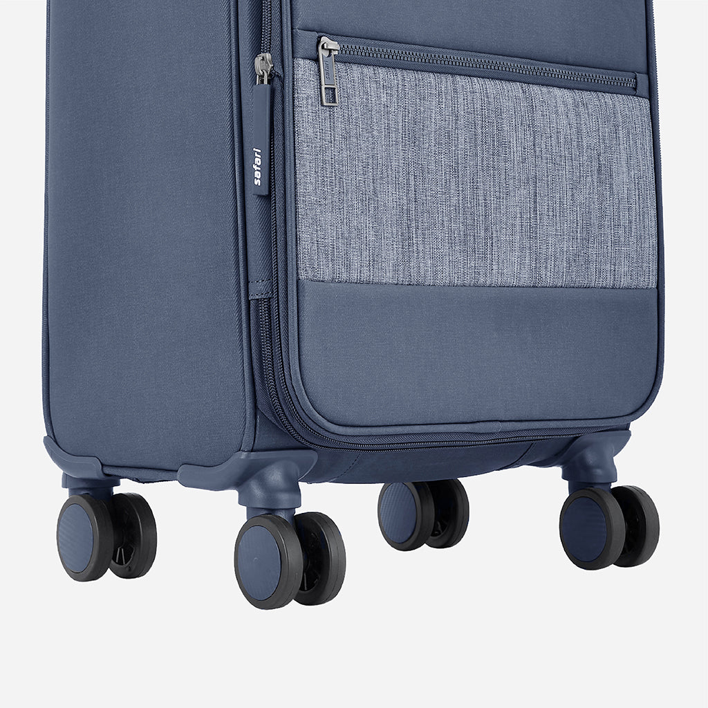 Safari Harmony Blue Trolley Bag with Anti Theft Zipper - Image 6