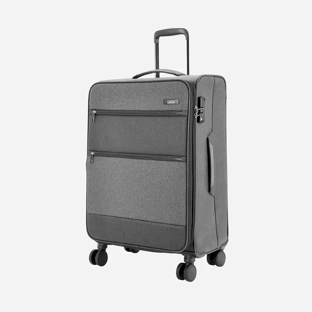 Safari Harmony Grey Trolley Bag with Dual Wheels & TSA Lock - Image 8