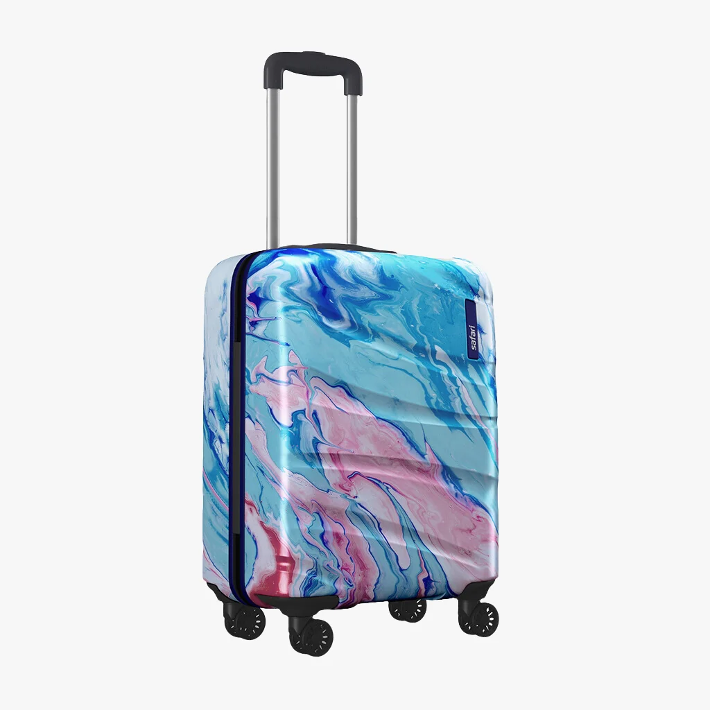 Safari Hue Printed Trolley Bag with Dual Wheels - Image 11