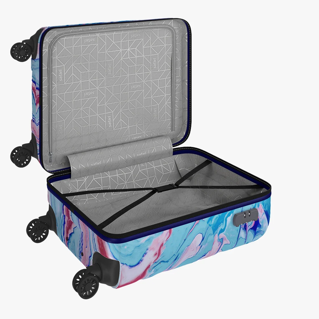 Safari Hue Printed Trolley Bag with Dual Wheels - Image 28