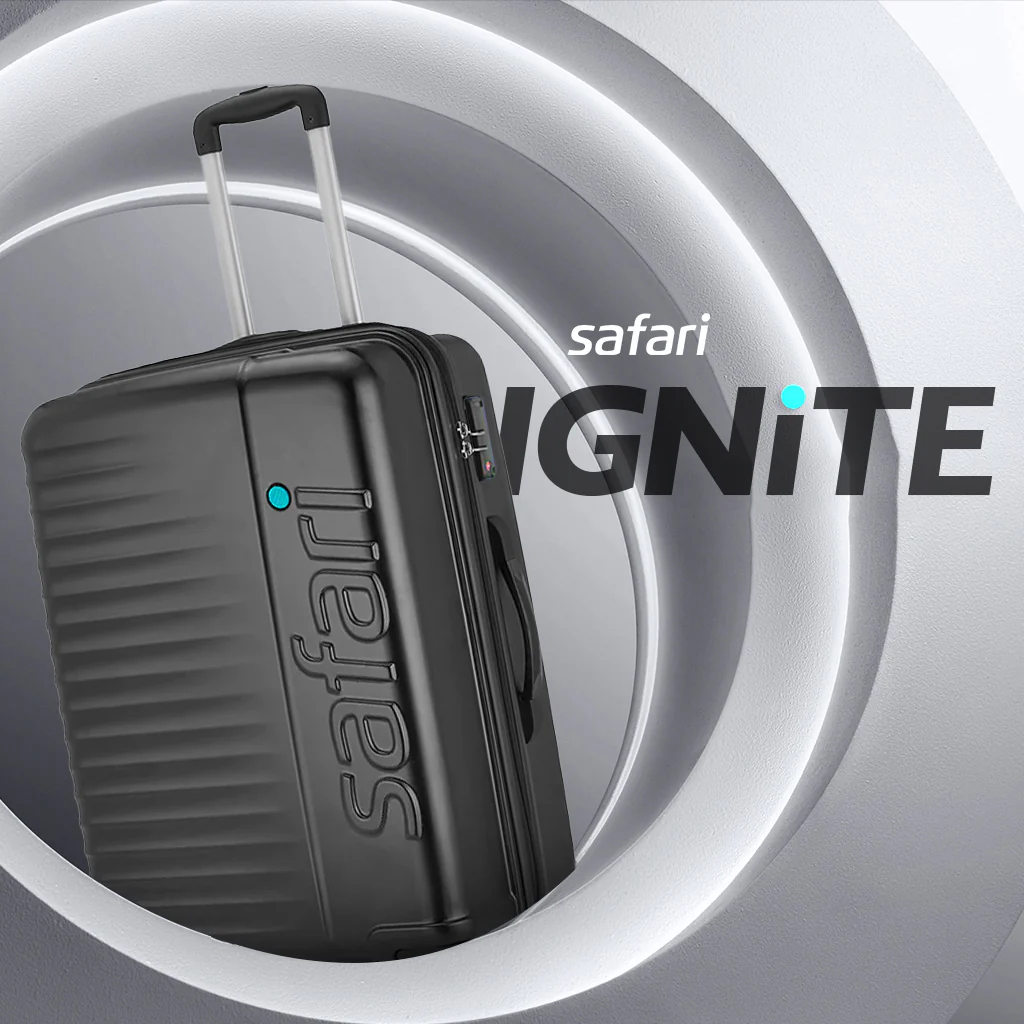 Safari Ignite Black Trolley Bag with TSA Lock & Dual Wheels - Image 14