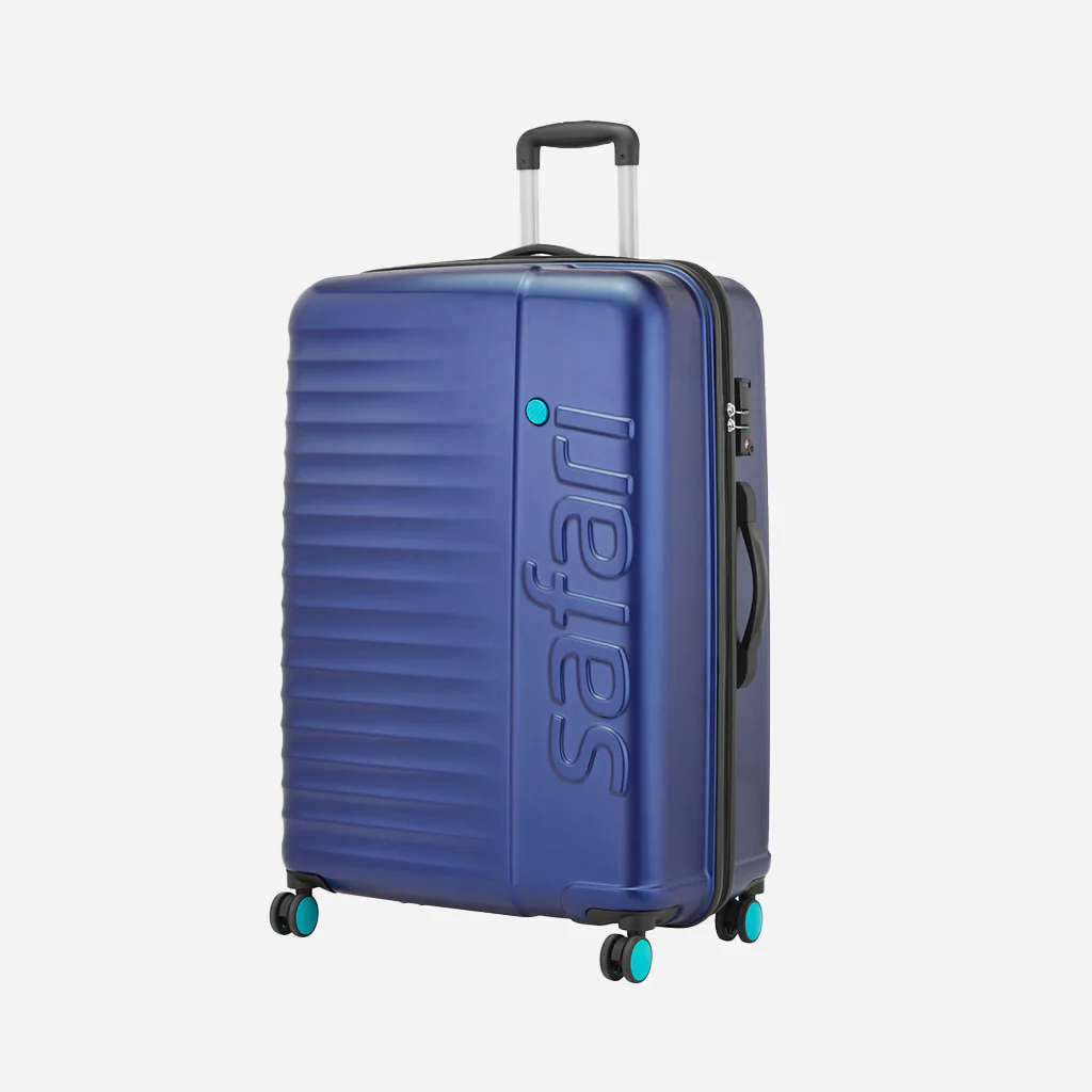 Safari Ignite Blue Anti Theft Trolley Bag with TSA lock and Dual Wheels - Image 25