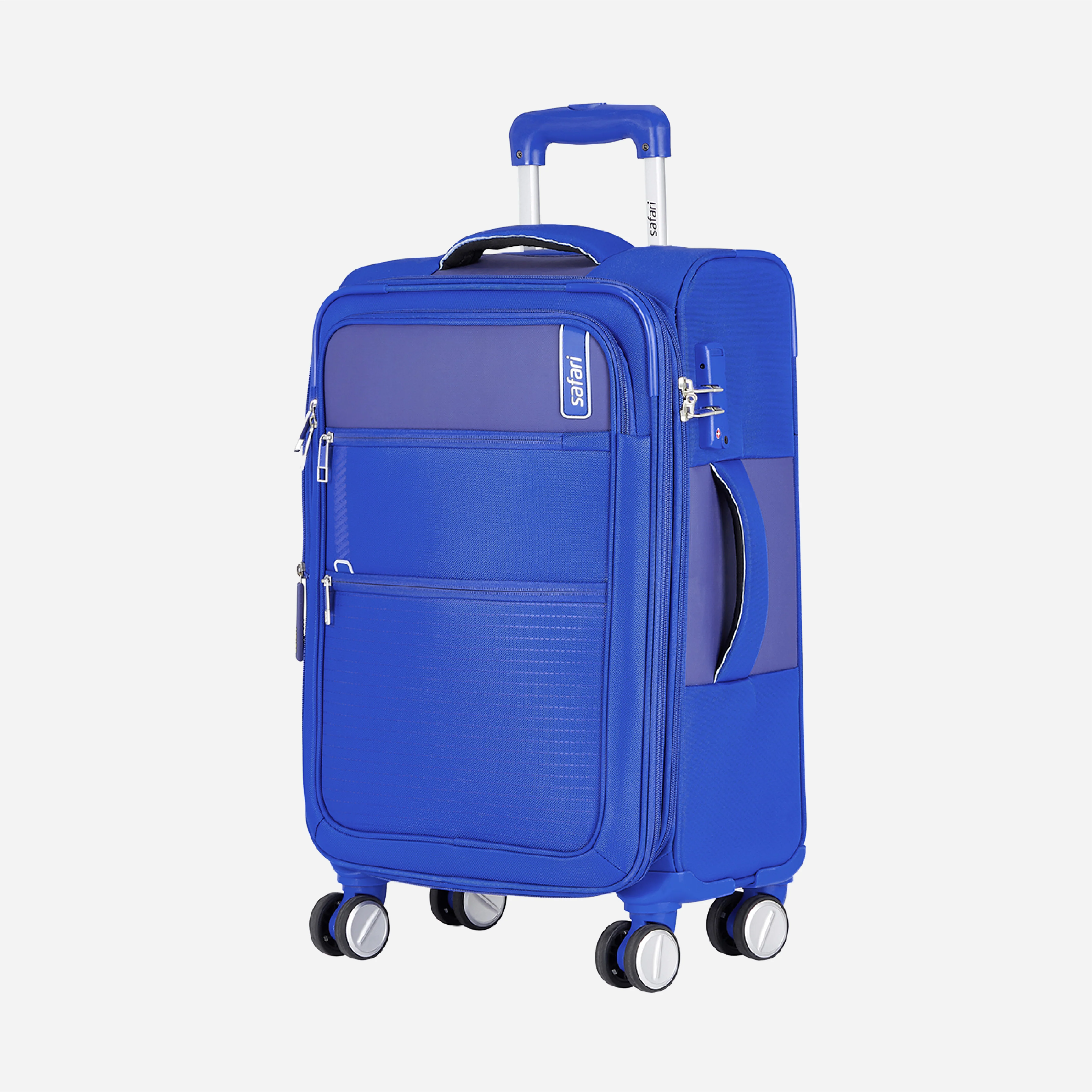 Safari Jetsetter Blue Trolley Bag with Dual Wheels & TSA Lock - Image 17