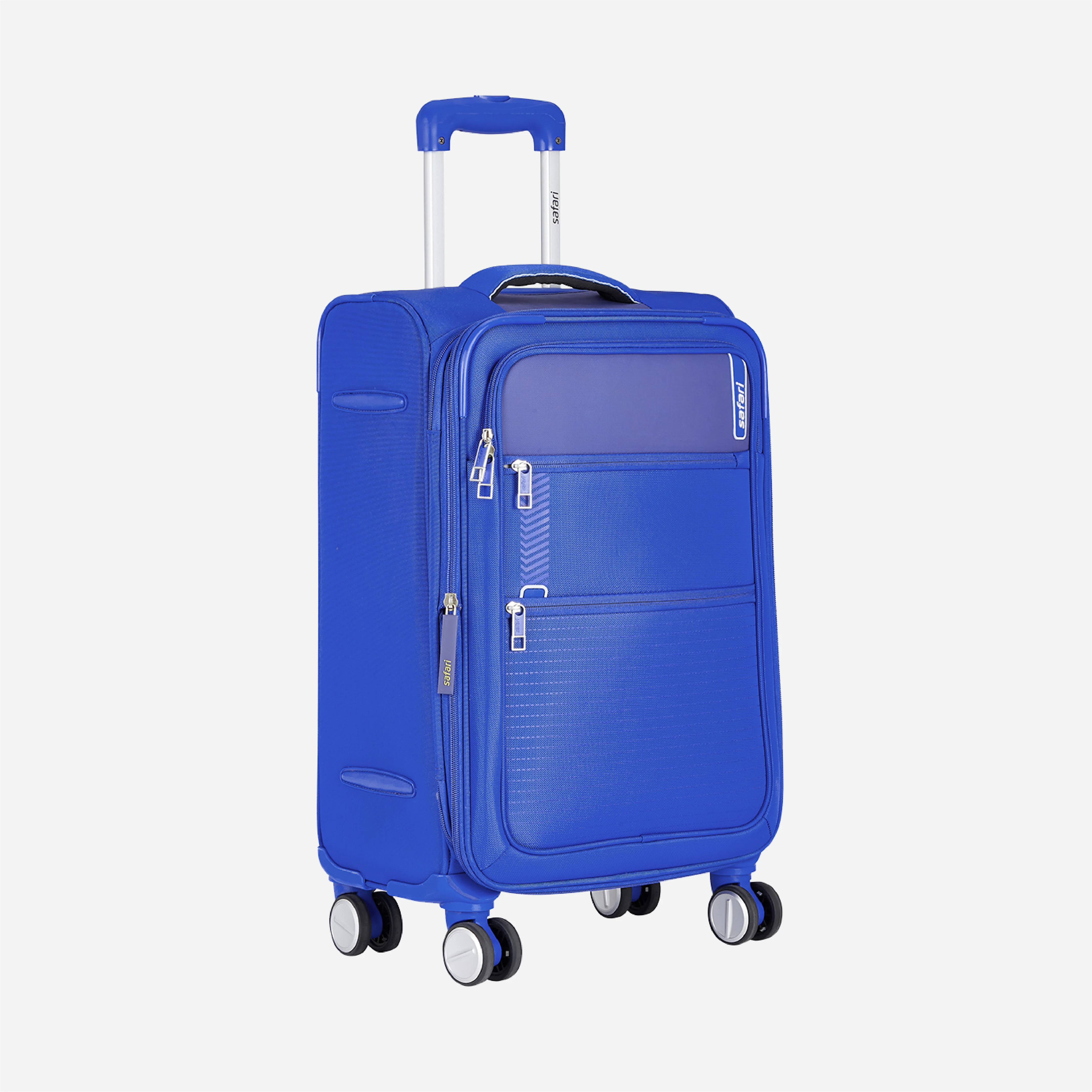 Safari Jetsetter Blue Trolley Bag with Dual Wheels & TSA Lock - Image 4