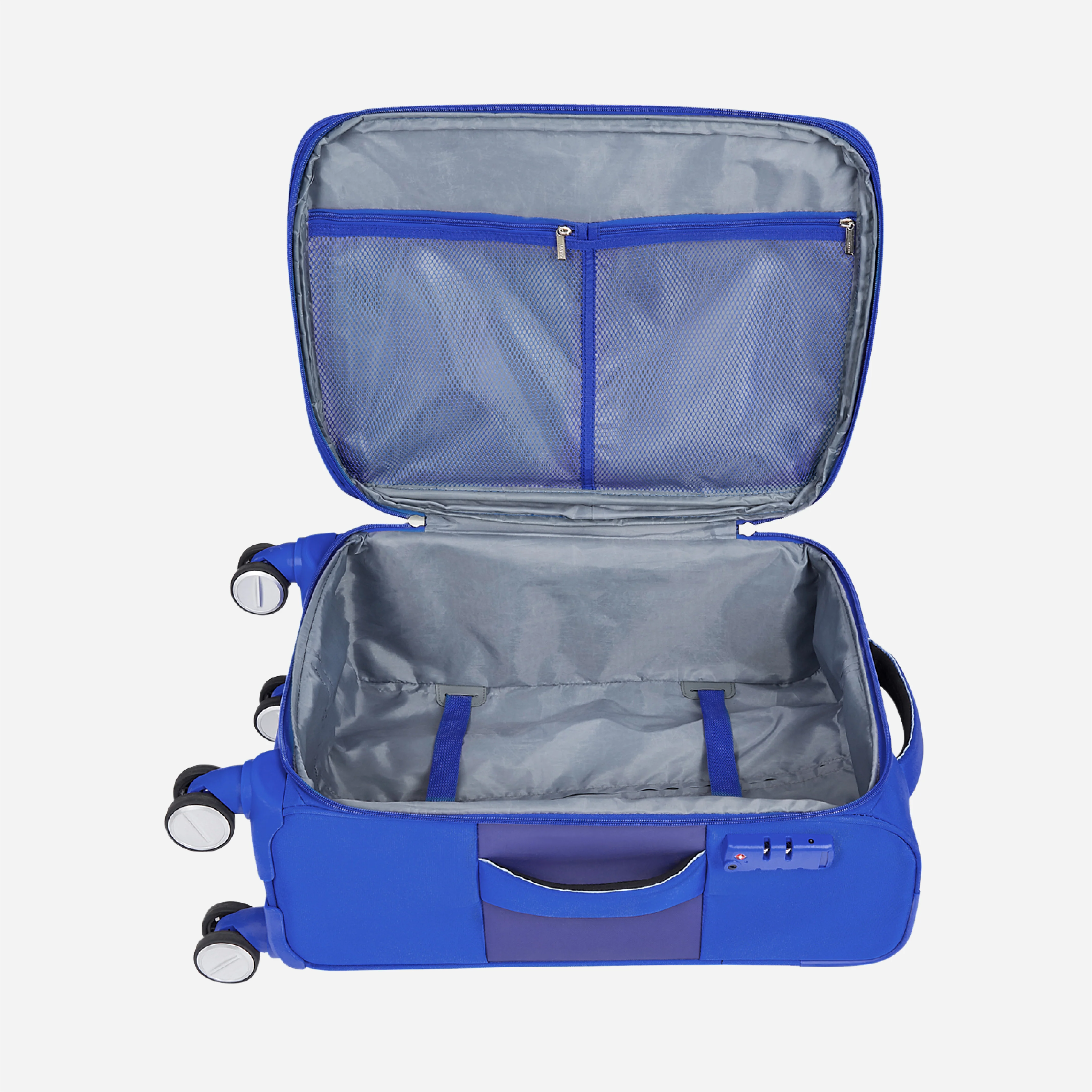 Safari Jetsetter Blue Trolley Bag with Dual Wheels & TSA Lock - Image 8