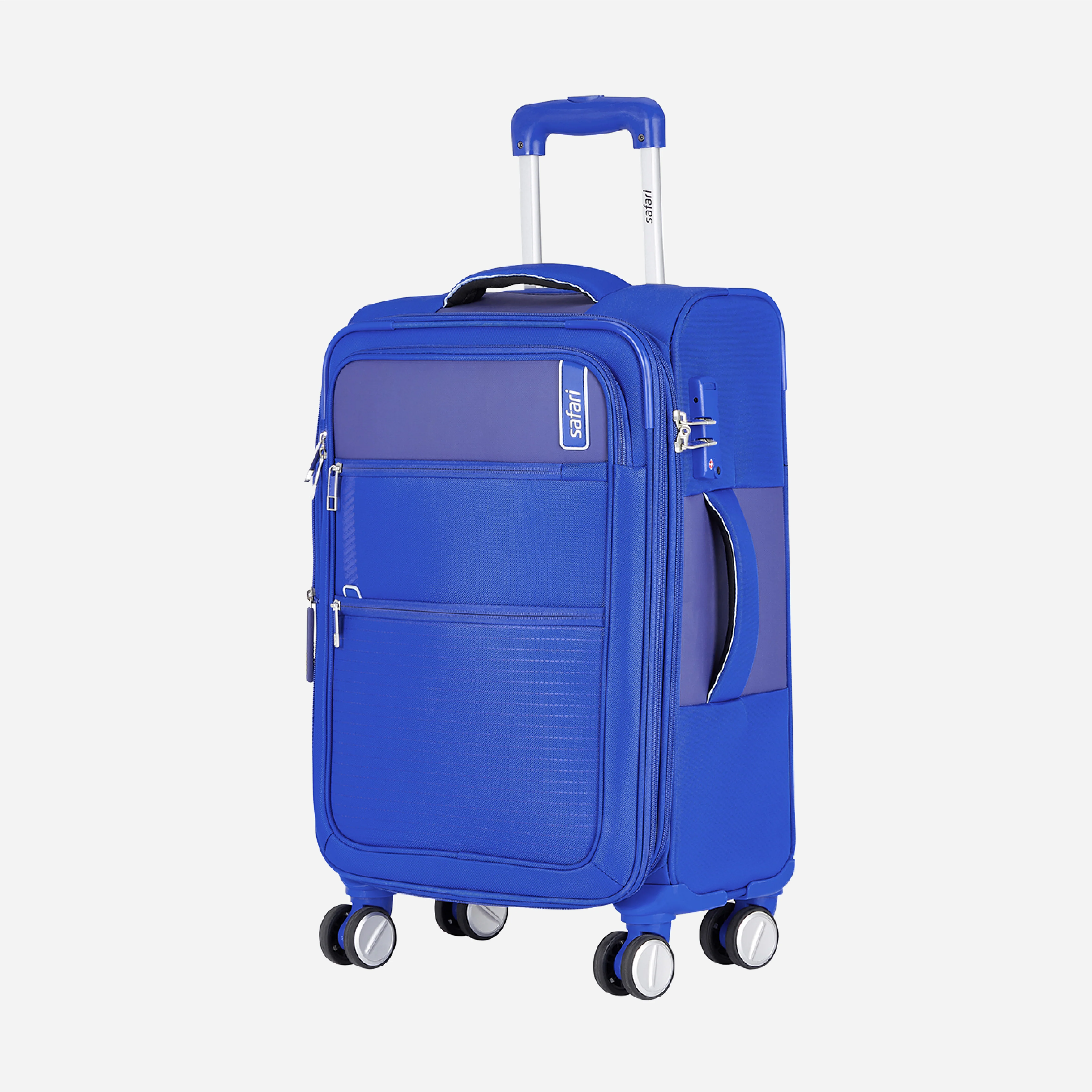 Safari Jetsetter Blue Trolley Bag with Dual Wheels & TSA Lock - Image 9