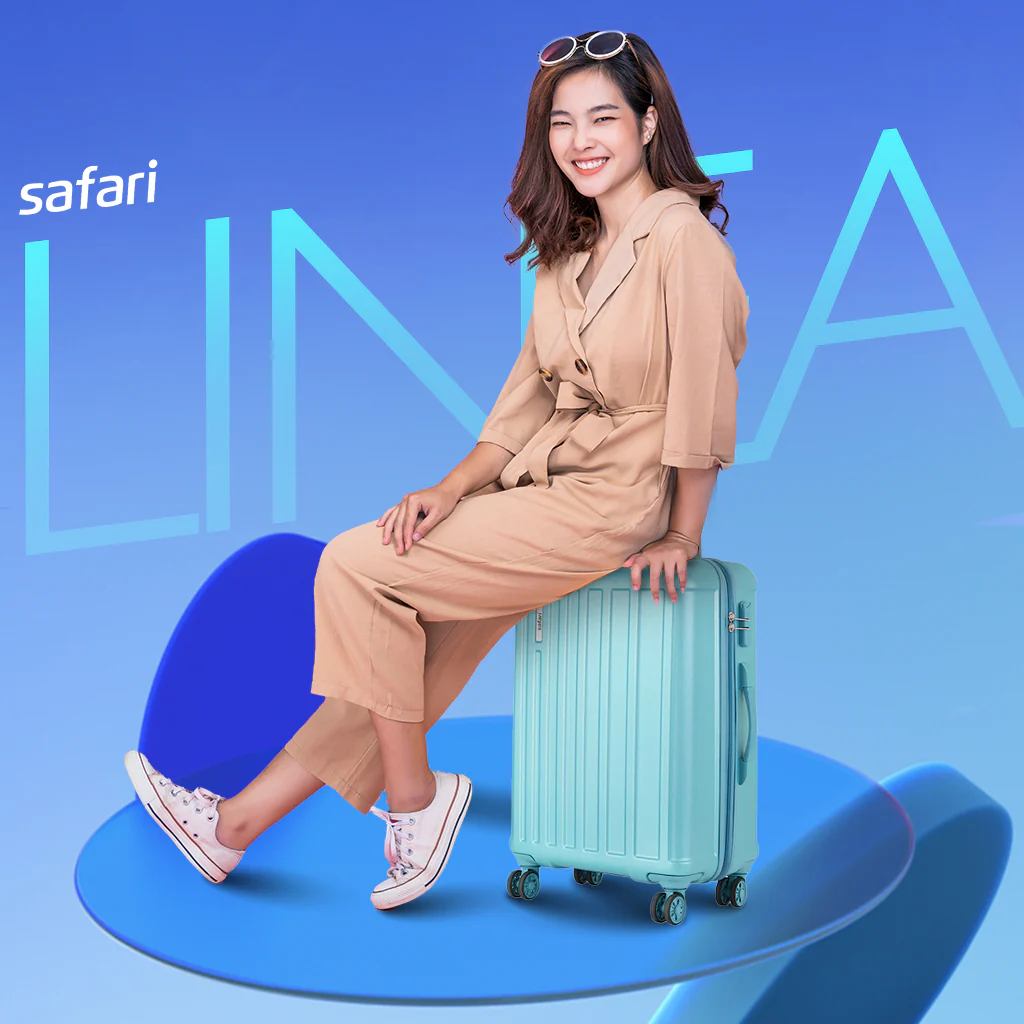 Safari Linea Set of 2 Spearmint Trolley Bags with 360° Wheels - Image 7