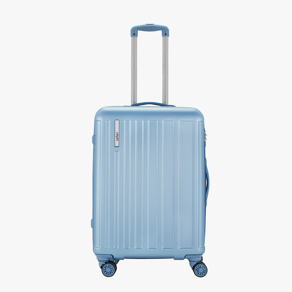 Safari Linea Pearl Blue Trolley Bag with Dual Wheels - Image 10