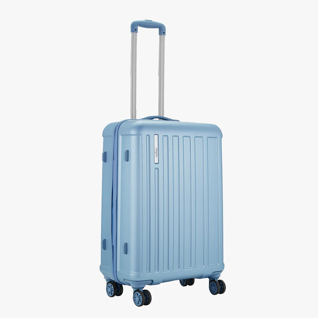 Safari Linea Pearl Blue Trolley Bag with Dual Wheels - Image 11