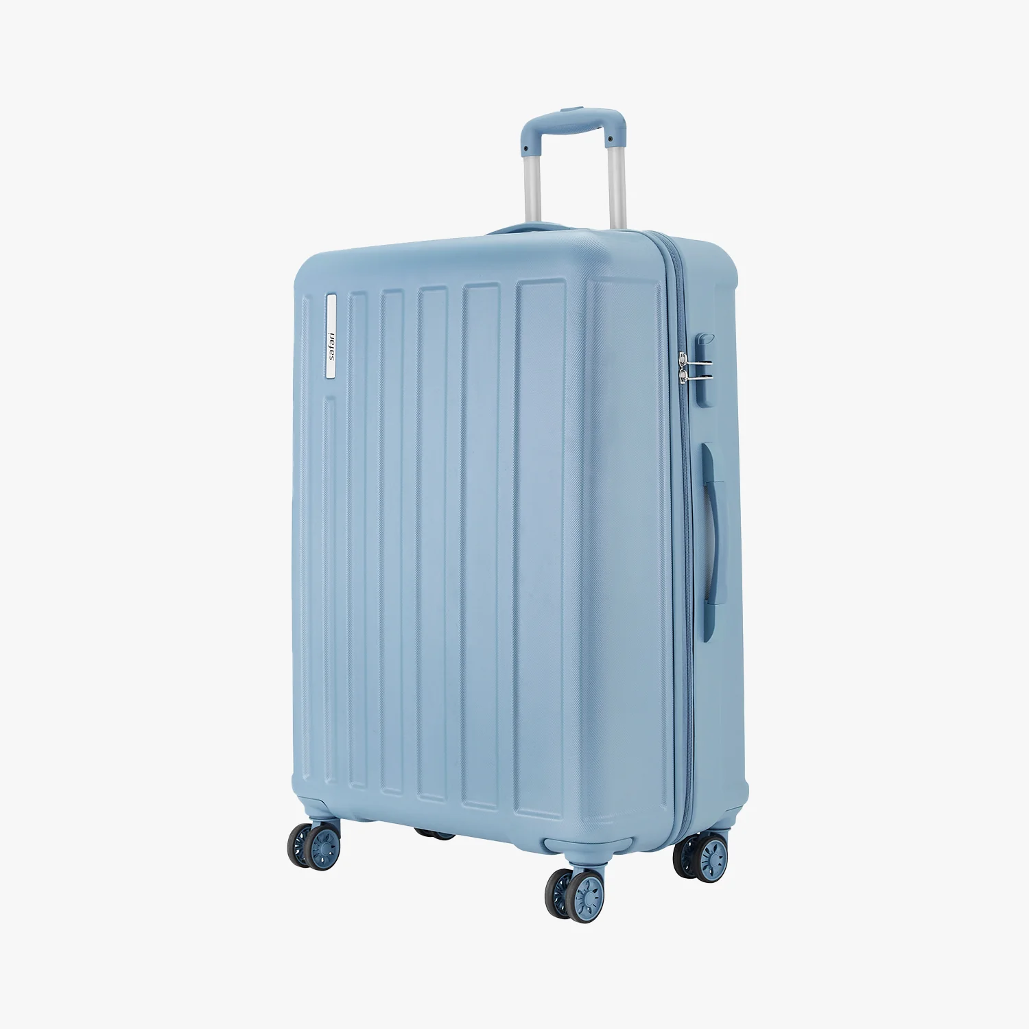 Safari Linea Pearl Blue Trolley Bag with Dual Wheels - Image 33
