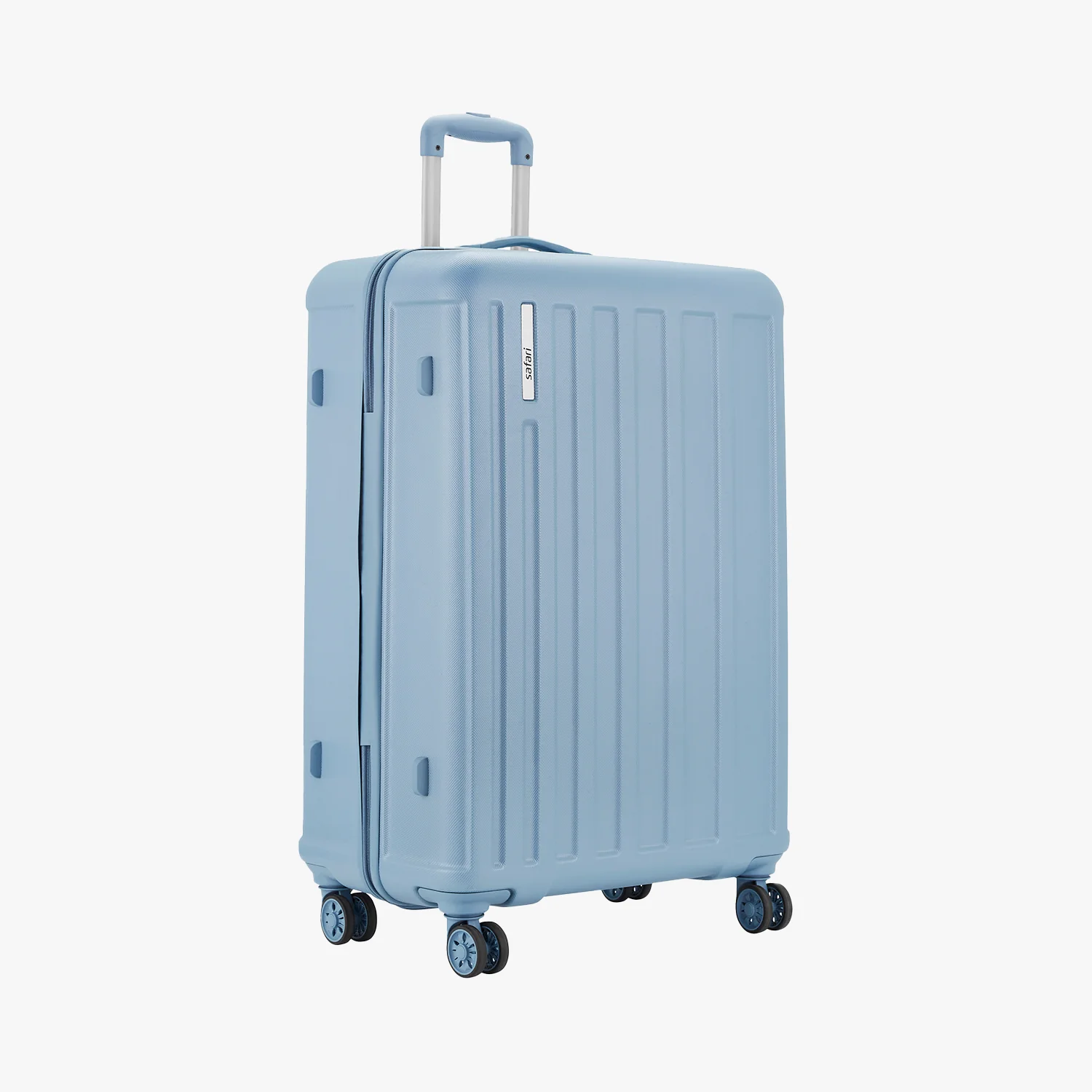 Safari Linea Pearl Blue Trolley Bag with Dual Wheels - Image 43