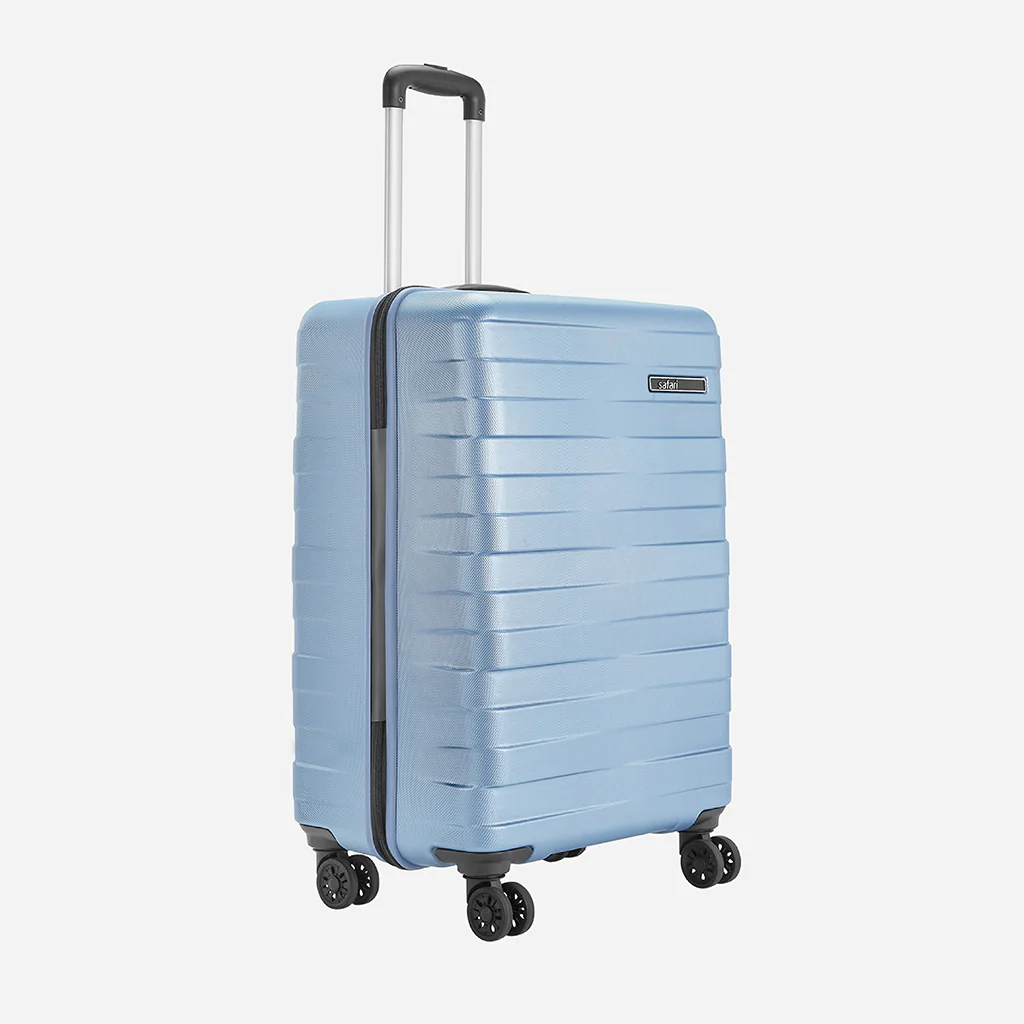 Safari Mint Pearl Blue Trolley Bag with Dual Wheels - Image 10