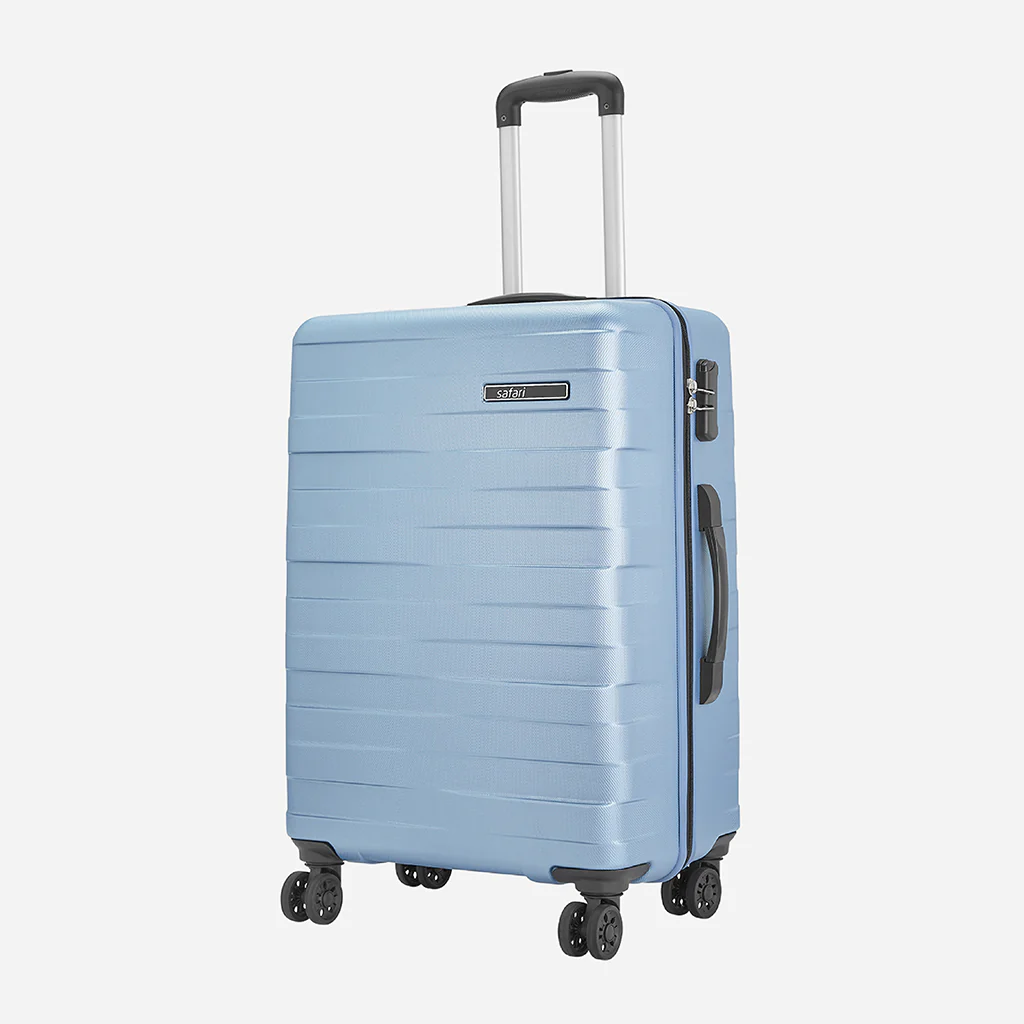 Safari Mint Pearl Blue Trolley Bag with Dual Wheels - Image 22
