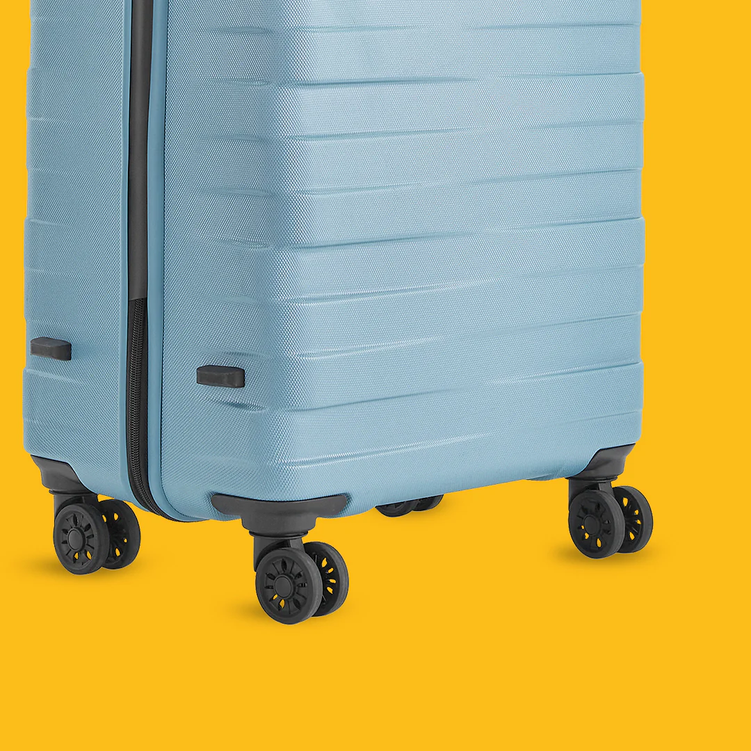 Safari Mint Pearl Blue Trolley Bag with Dual Wheels - Image 31