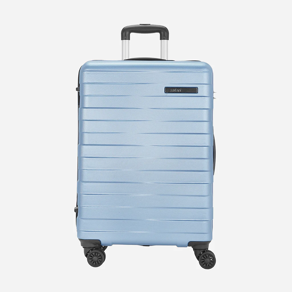 Safari Mint Pearl Blue Trolley Bag with Dual Wheels - Image 33