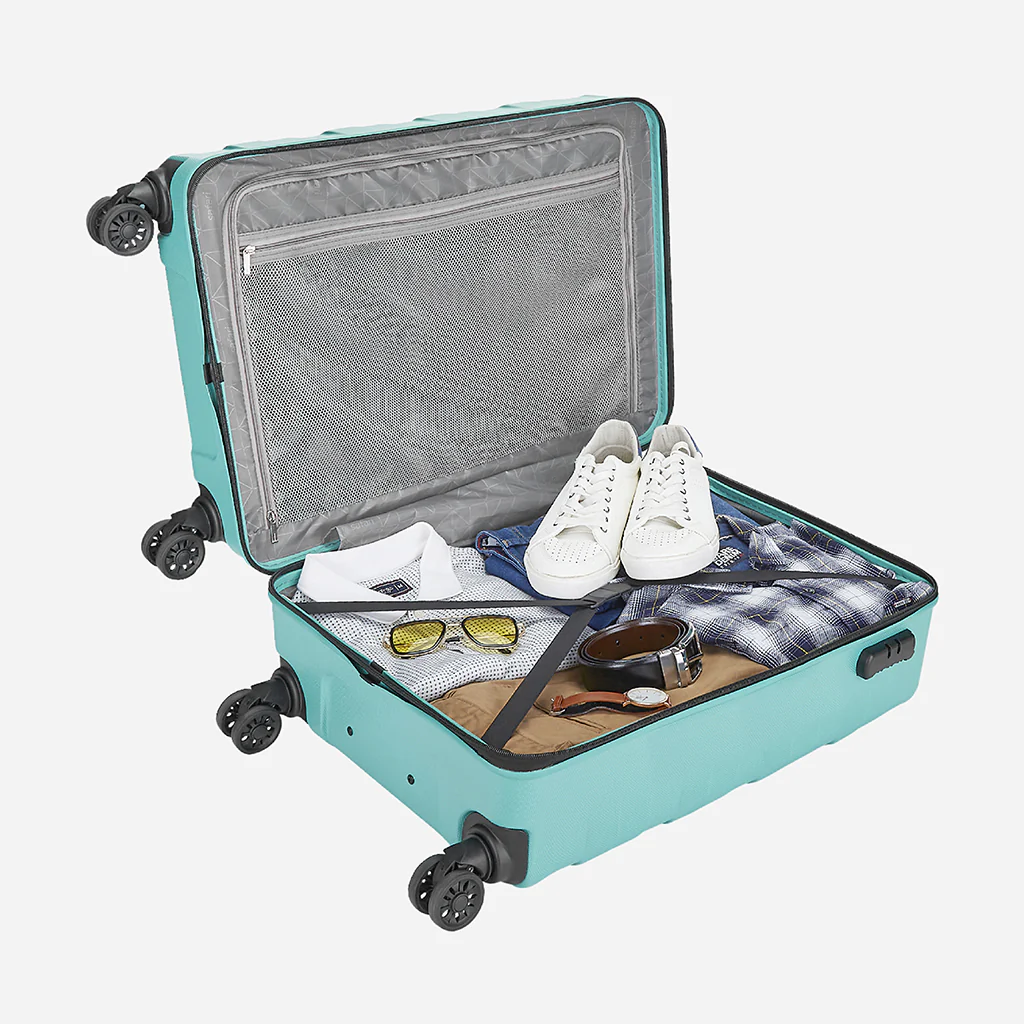 Safari Mint Spearmint Trolley Bag with Dual Wheels - Image 15