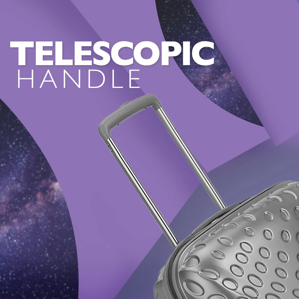 Safari Orbit Set of 3 Silver Trolley Bags with Dual Wheels & Anti Theft Zipper - Image 5