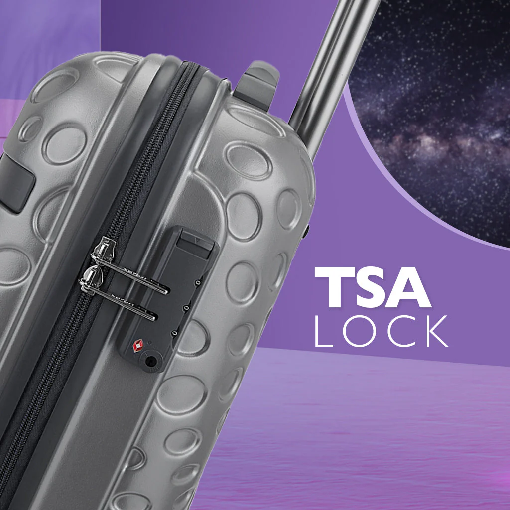 Safari Orbit Set of 3 Silver Trolley Bags with Dual Wheels & Anti Theft Zipper - Image 6