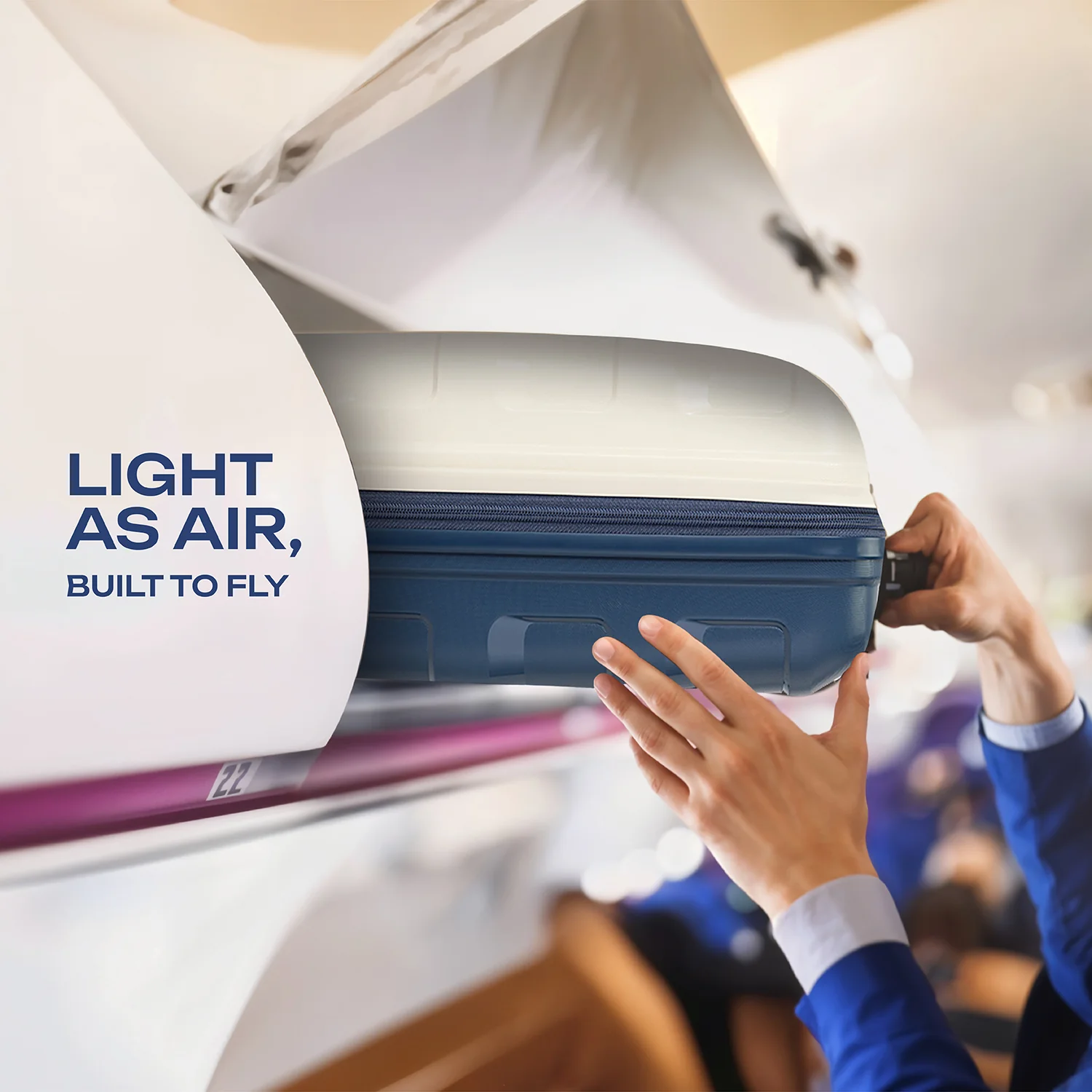 Safari Aeroglide Trolley Bag with TSA lock and Anti-Theft Zipper White - Image 5