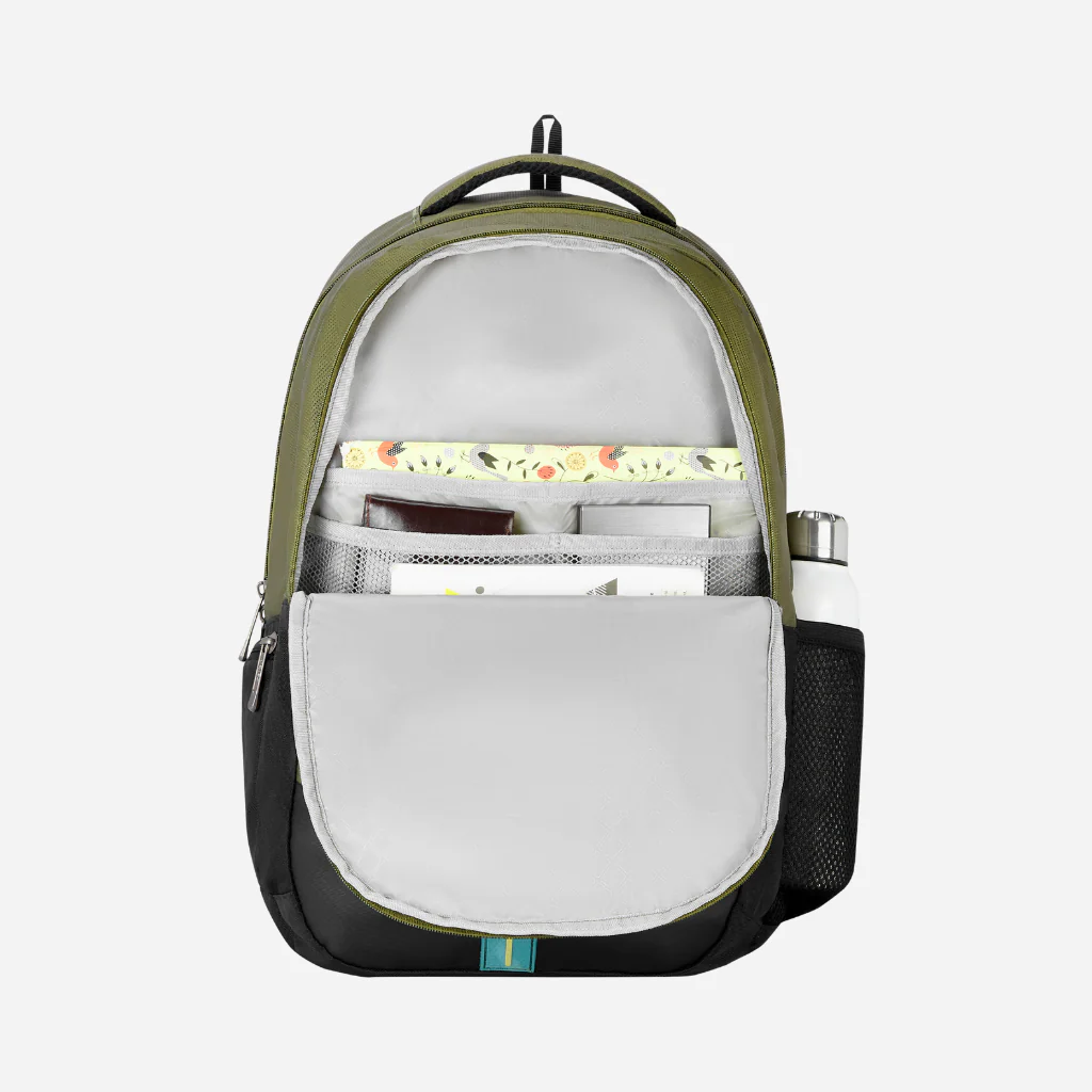 Safari Aron 1 32L Olive Laptop Backpack with Raincover - Image 4