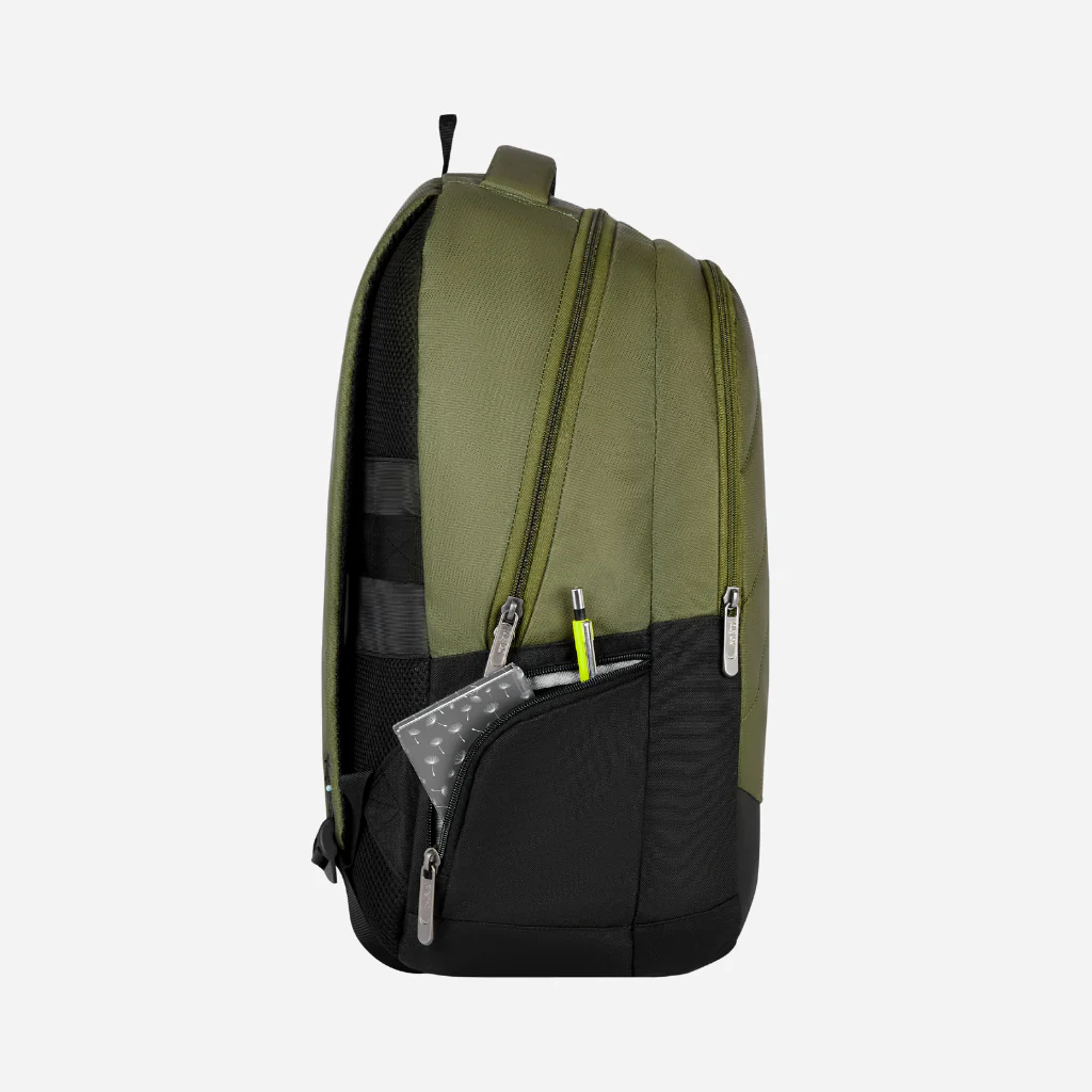 Safari Aron 1 32L Olive Laptop Backpack with Raincover - Image 7