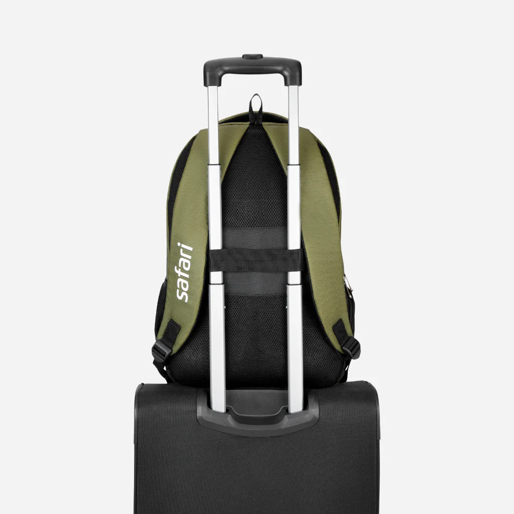 Safari Aron 1 32L Olive Laptop Backpack with Raincover - Image 8