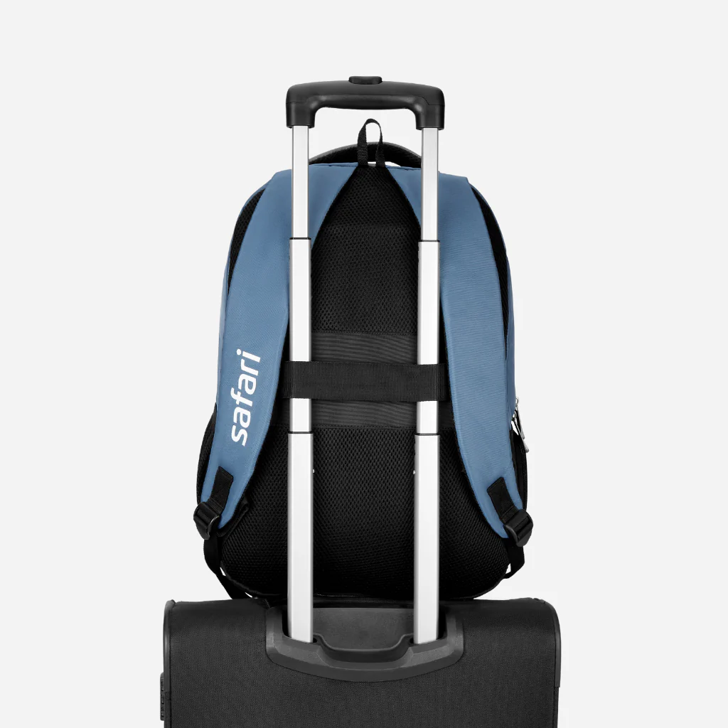 Safari Aron 2 32L Blue Laptop Backpack with Raincover - Image 5