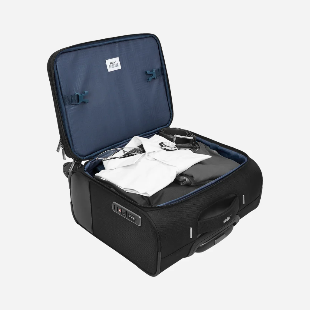 Safari Ascent Black Overnighter Laptop Trolley Bag with TSA Lock and Laptop Compartment - Image 16
