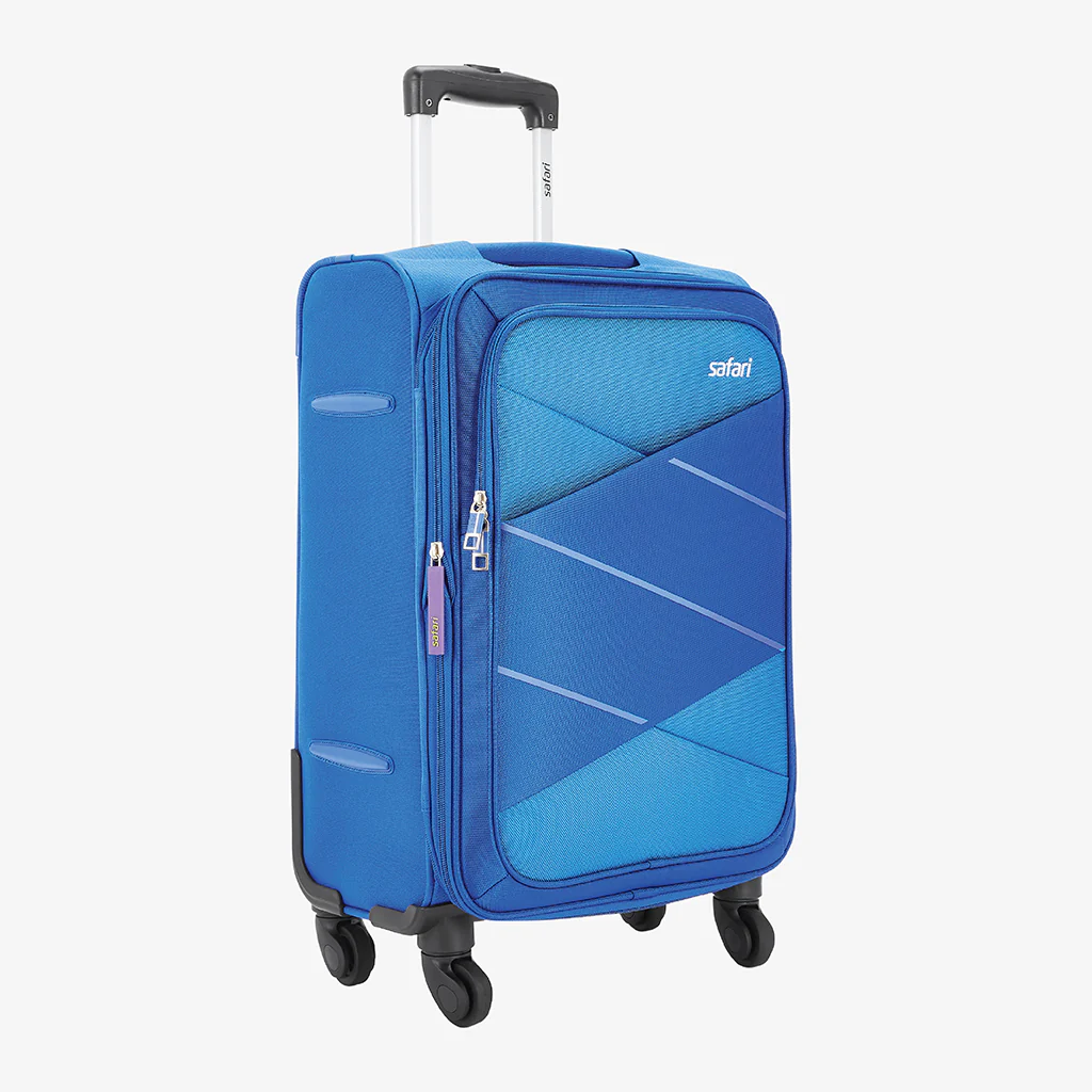Safari Avenue Blue Trolley Bag with Expander & 360° Wheels - Image 12
