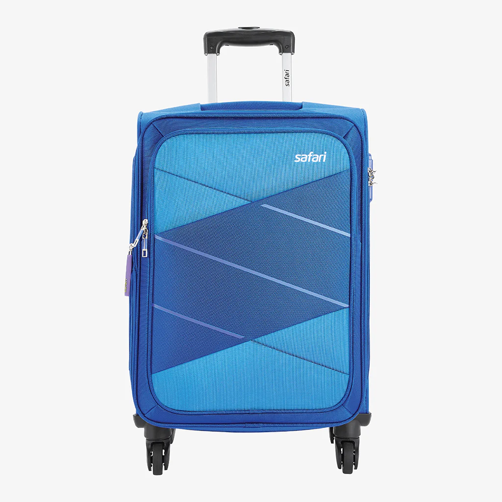 Safari Avenue Blue Trolley Bag with Expander & 360° Wheels - Image 19