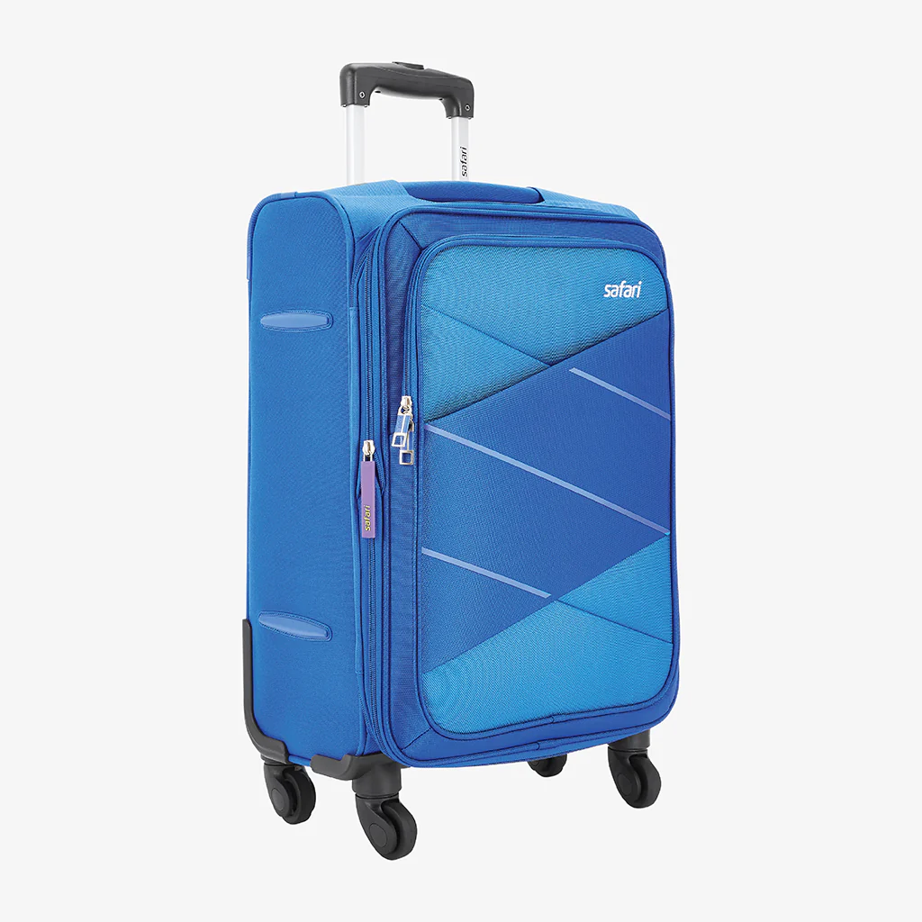 Safari Avenue Blue Trolley Bag with Expander & 360° Wheels - Image 20