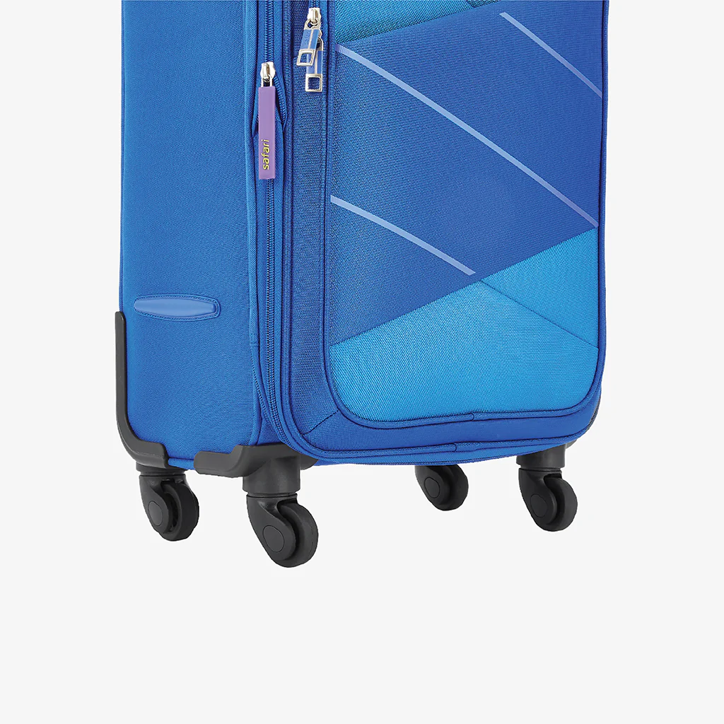 Safari Avenue Blue Trolley Bag with Expander & 360° Wheels - Image 23