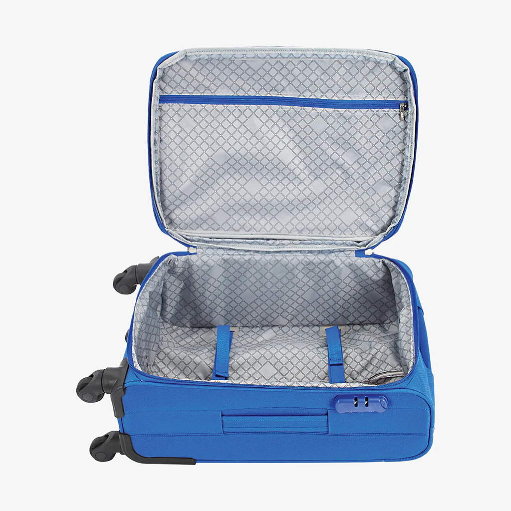 Safari Avenue Blue Trolley Bag with Expander & 360° Wheels - Image 8