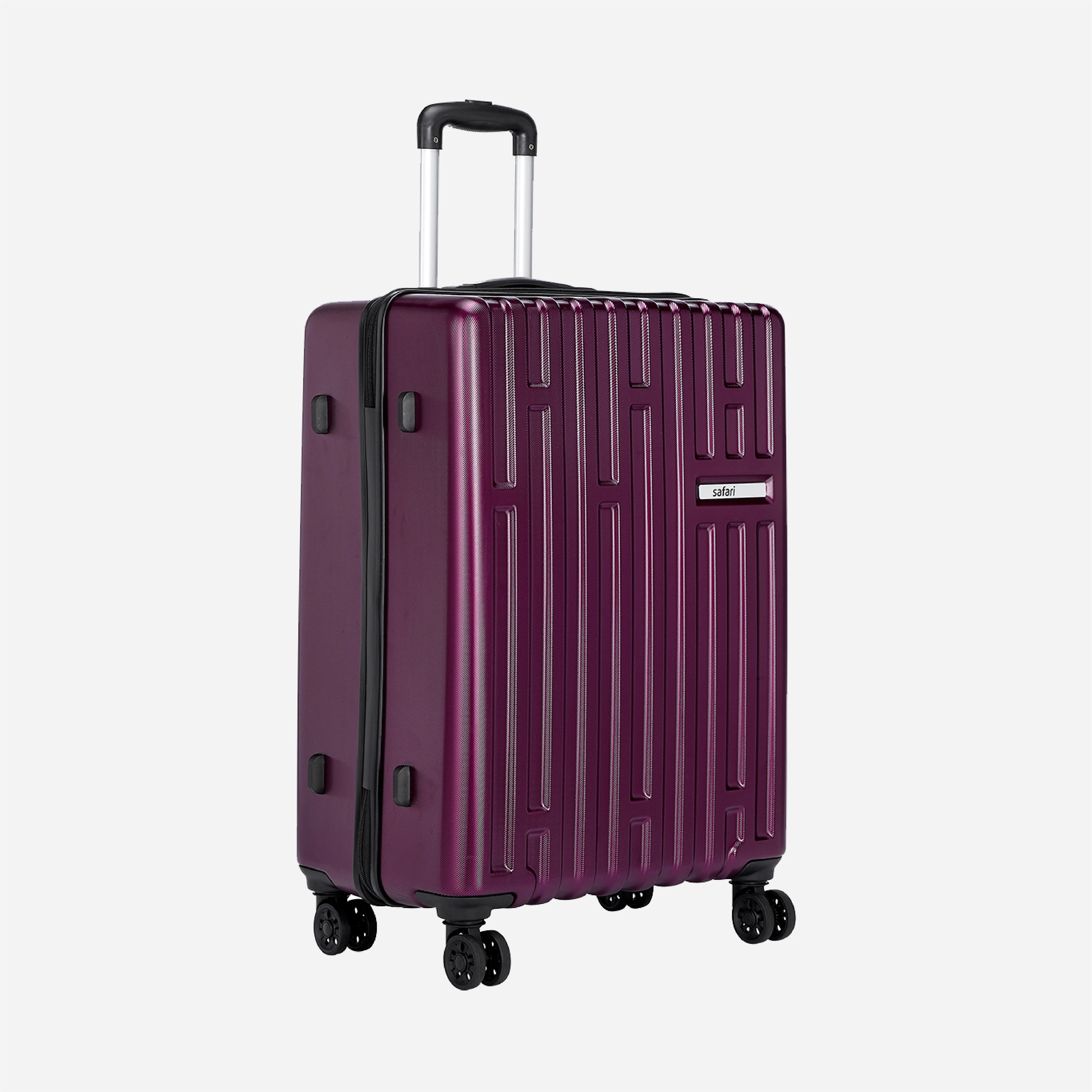 Safari Cargo Neo Magenta Purple Trolley Bag with TSA lock and Dual Wheels - Image 12